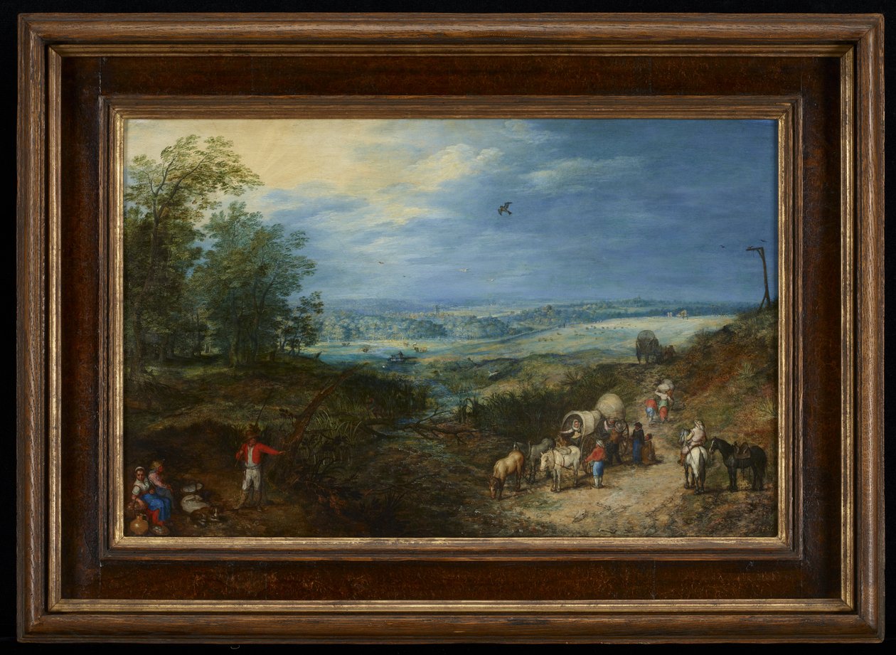 Krajina s rolníky od Jan the Elder Brueghel