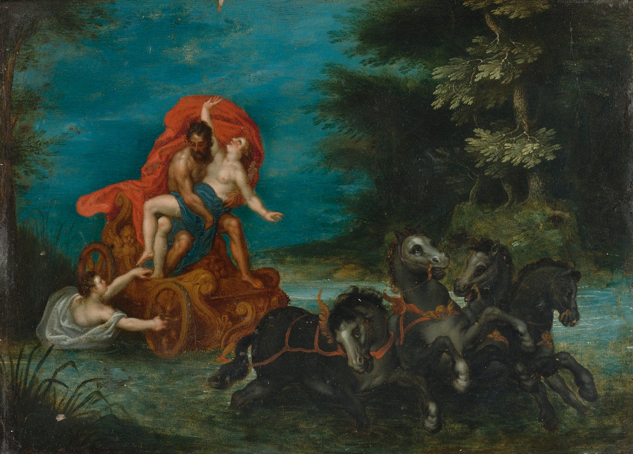 Znásilnění Proserpiny od Jan the Elder Brueghel