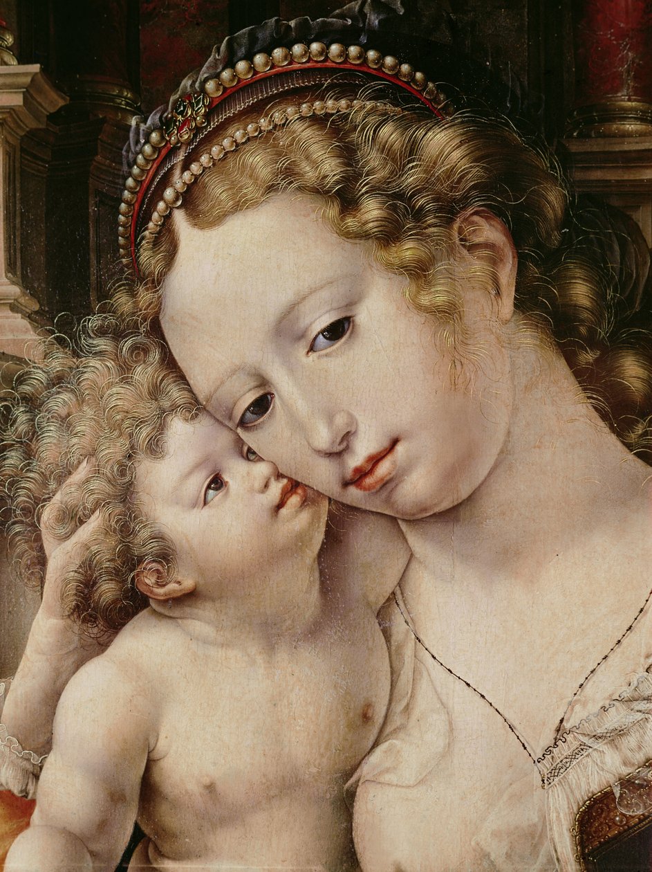Panna a dítě (detail 498718) od Jan Gossaert