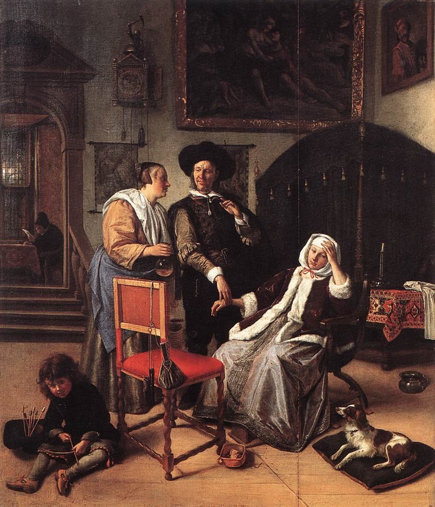Návštěva lékařů od Jan Havickszoon Steen