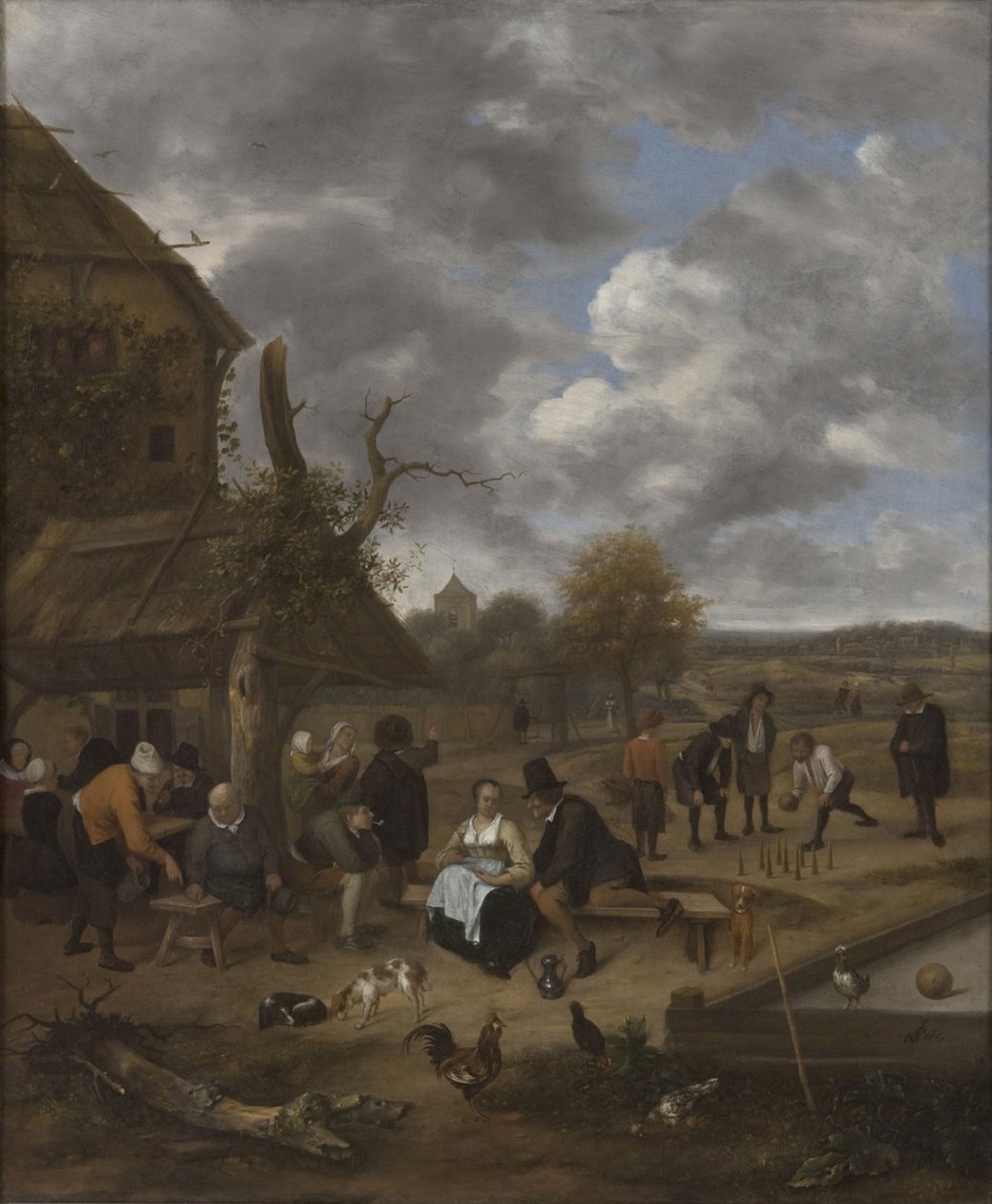 Krajina s hostincem od Jan Havickszoon Steen