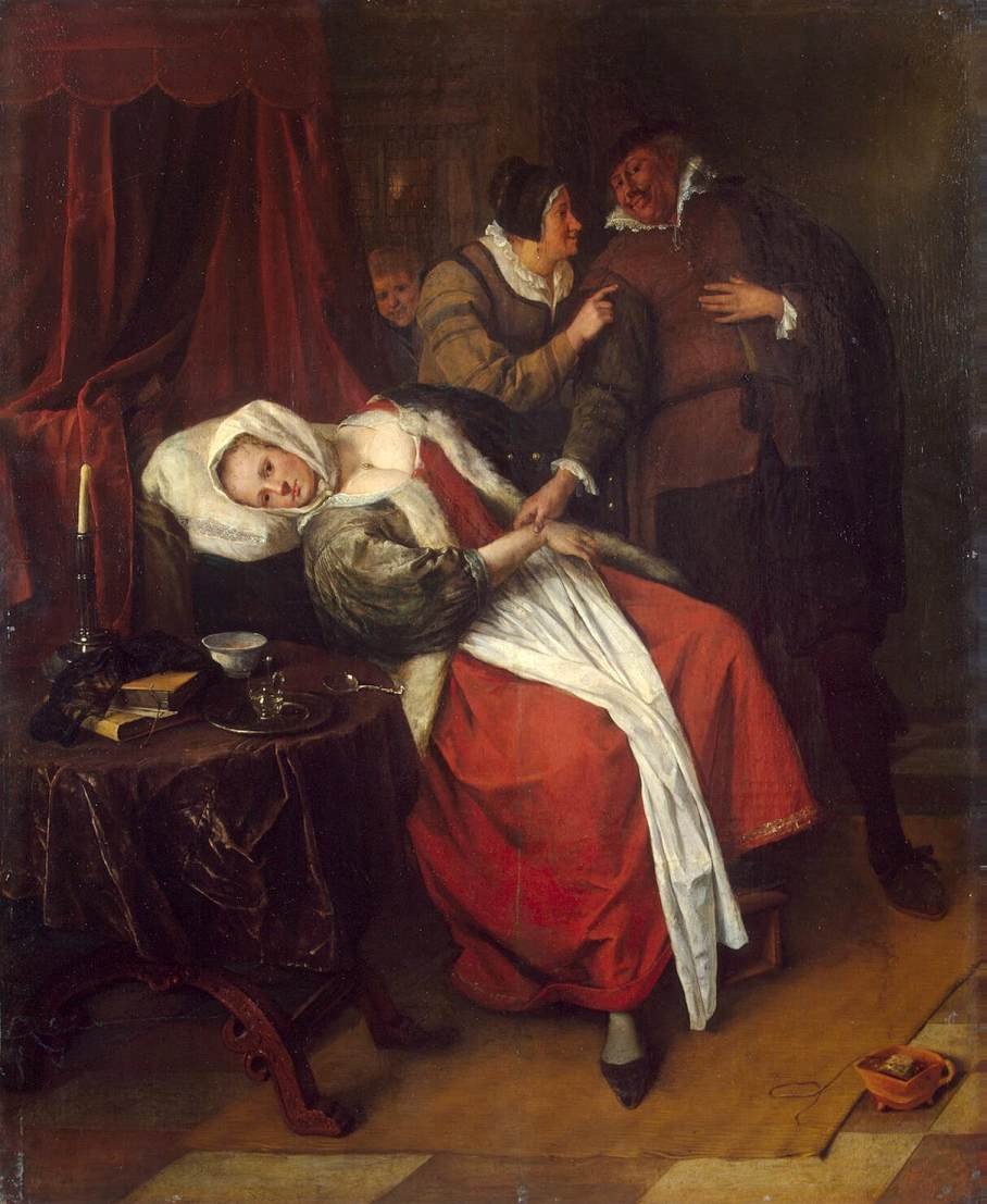 Návštěva lékařů od Jan Havickszoon Steen