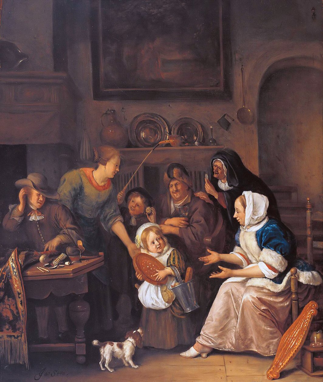 Svátek svatého Mikuláše od Jan Havickszoon Steen