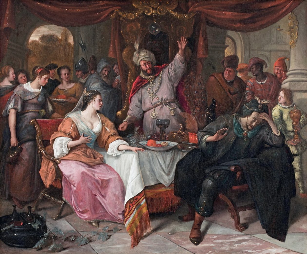 Ahasverův hněv od Jan Havickszoon Steen
