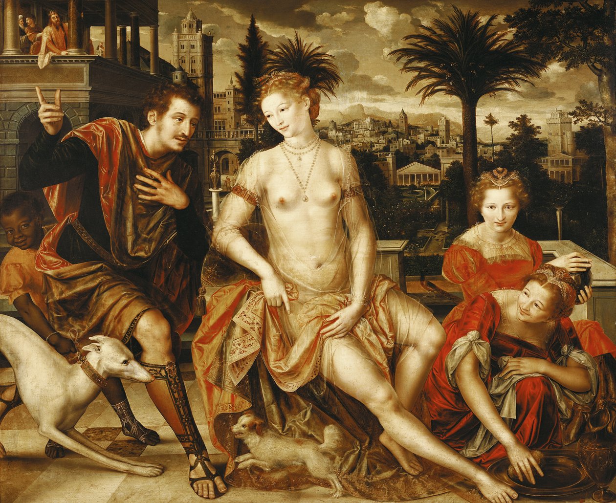 David a Batšeba, 1562 od Jan Massys or Metsys