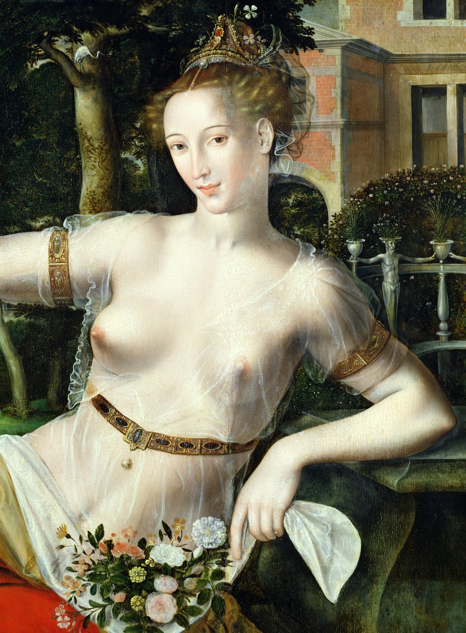 Detail Flora, 1559 (viz také 149205) od Jan Massys or Metsys
