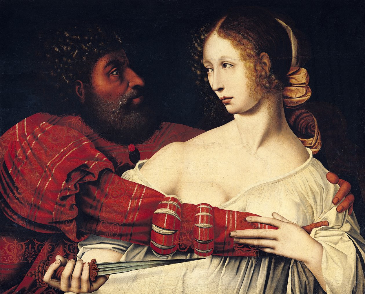 Tarquin a Lukrécie od Jan Massys or Metsys