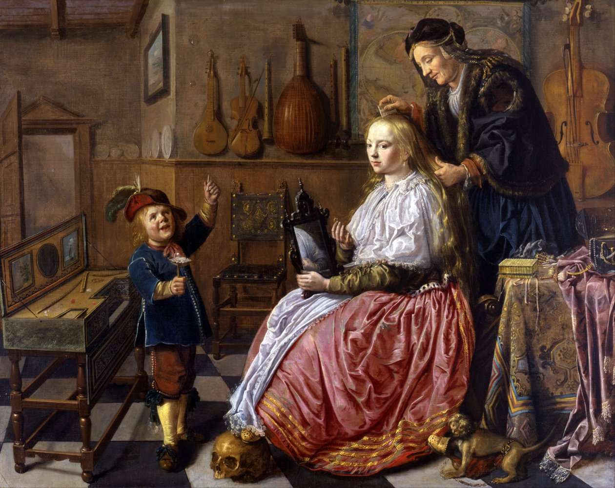 Alegorie marnosti od Jan Miense Molenaer