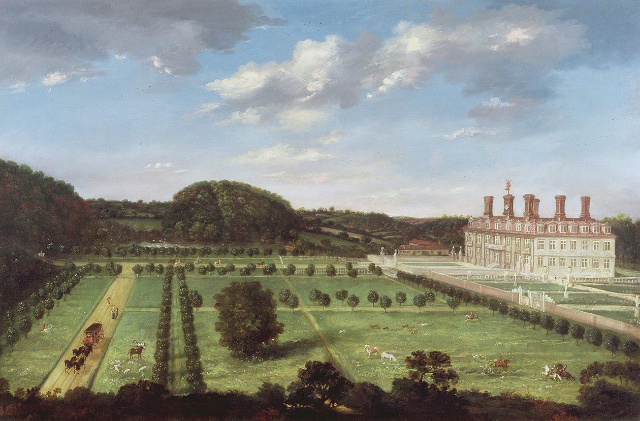 Pohled na Bayhall, Pembury, Kent, kolem roku 1675 od Jan Siberechts