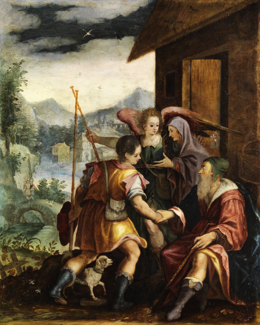 Abraham propouští svého syna Ismaela od Jan Soens