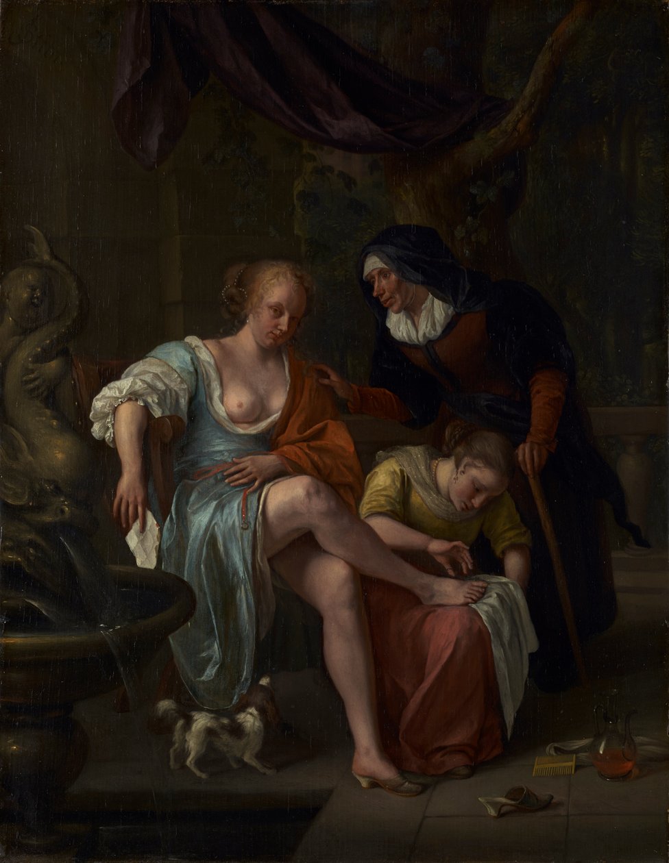 Batšeba po koupeli od Jan Havickszoon Steen