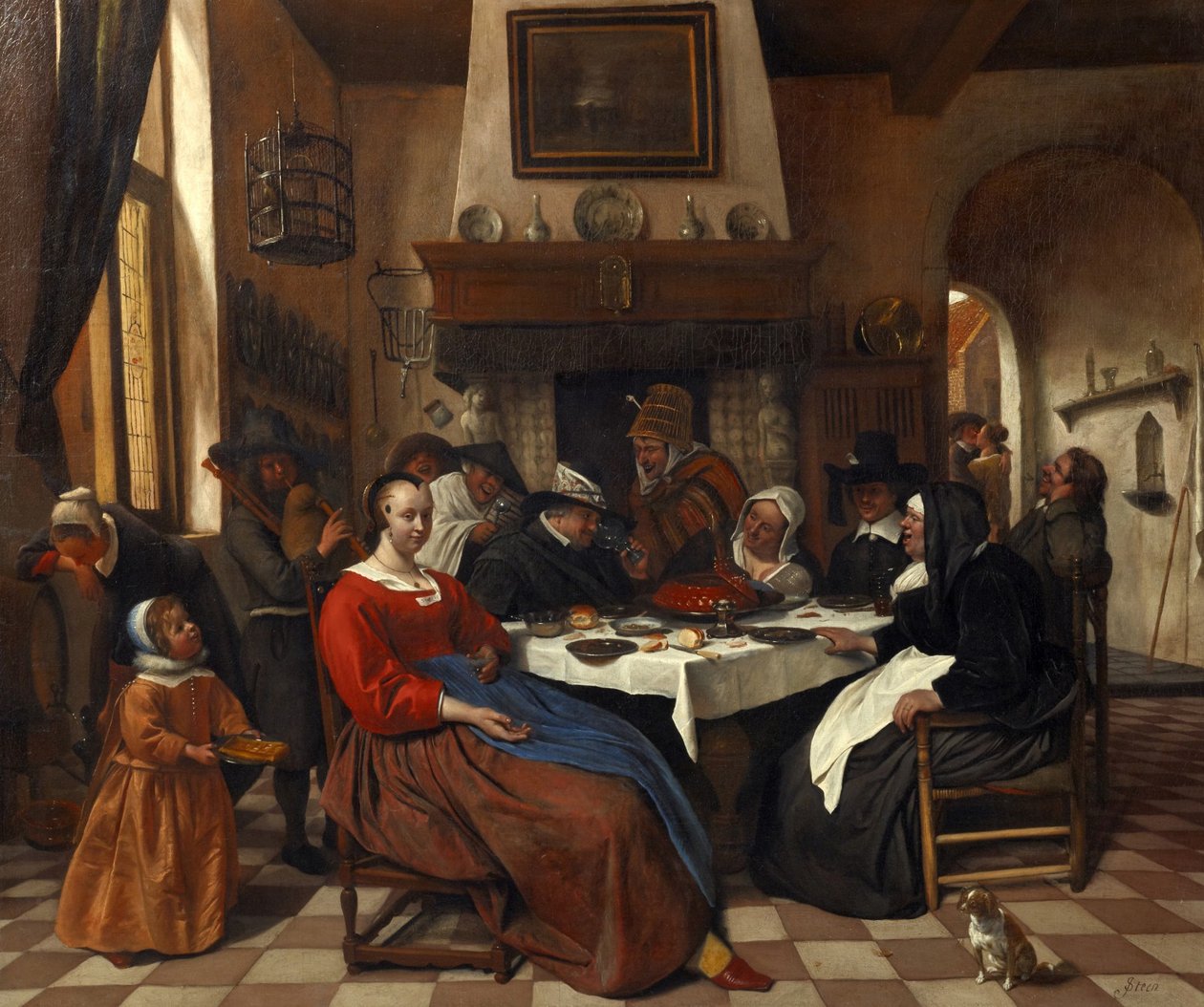 Neznámý obrázek od Jan Havickszoon Steen