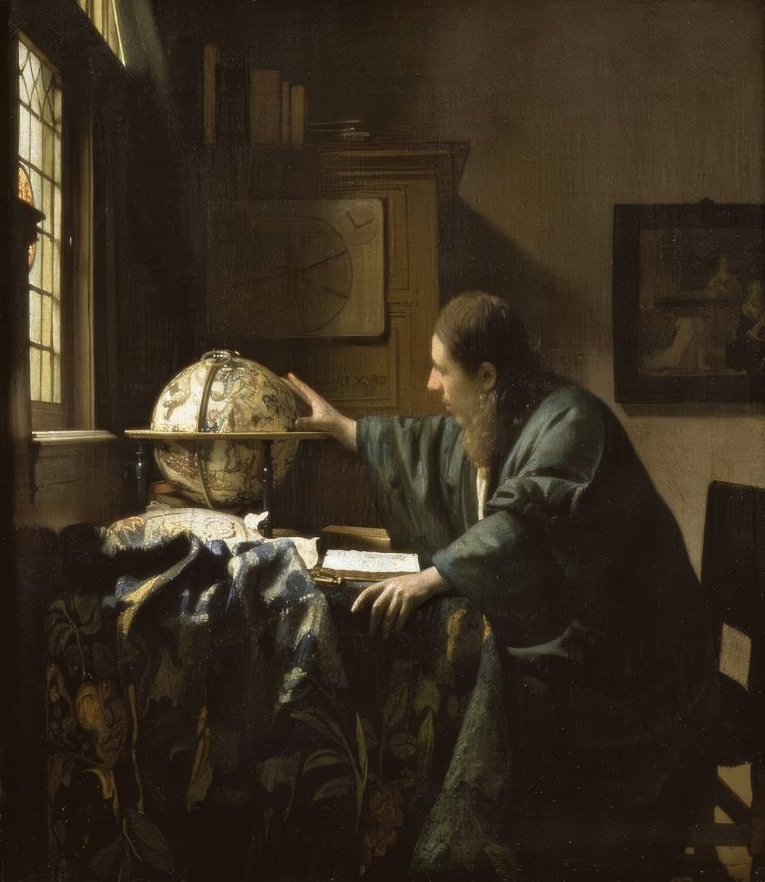 Astronom od Jan Vermeer van Delft