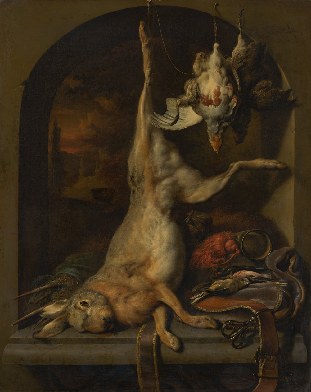 mrtvý zajíc od Jan Baptist Weenix