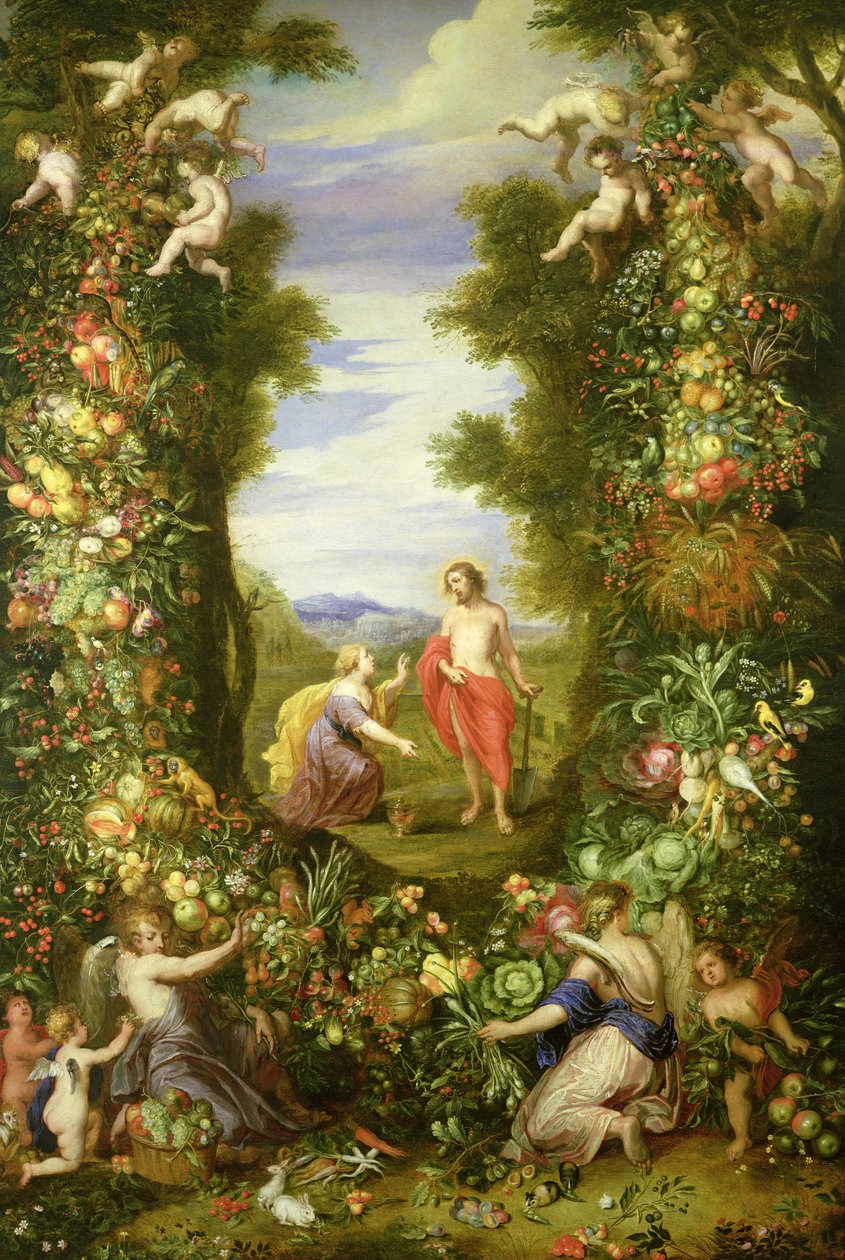 Kristus a Máří Magdalena od Jan the Elder Brueghel