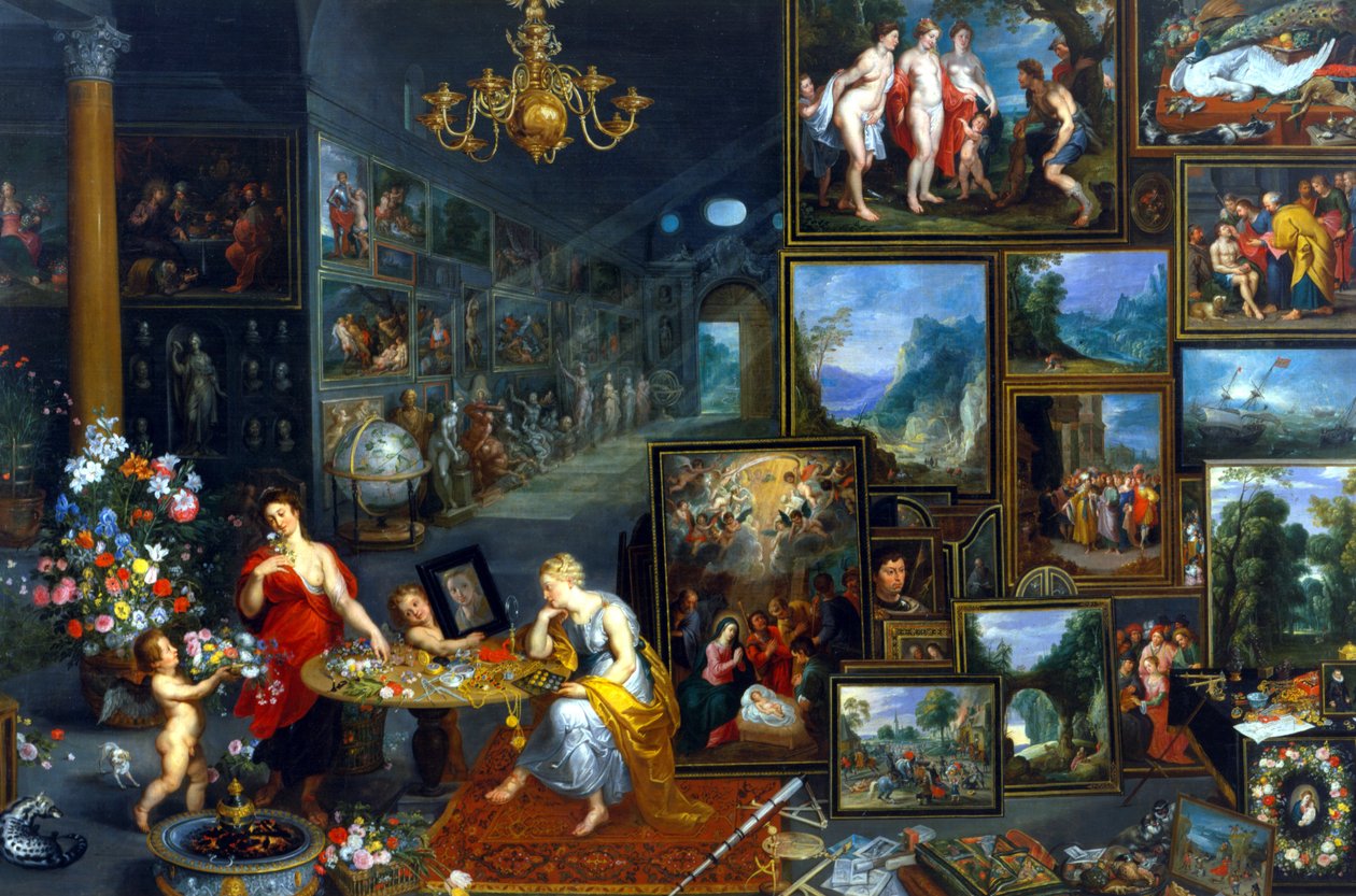 Zrak a čich od Jan the Elder Brueghel