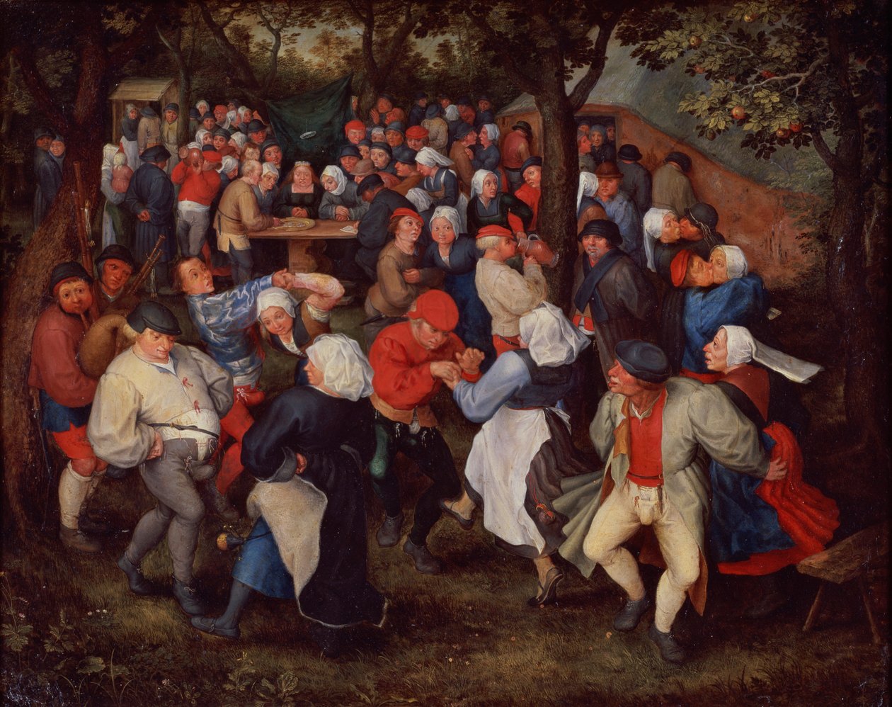 Vesnický tanec od Jan Brueghel the Younger