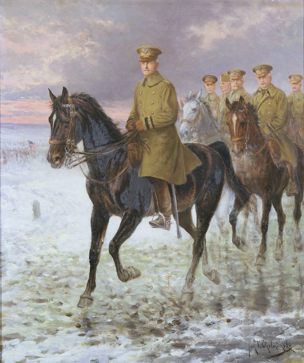 Generál John J. Pershing (1860-1948) od Jan van Chelminski