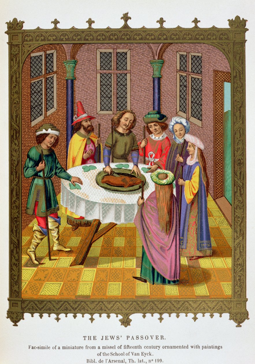 Židovský pesach, faksimile misálu z 15. století zdobeného malbami od Jan van Eyck
