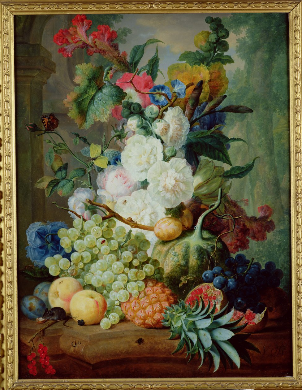 Ovoce a květiny (olej) od Jan van Os