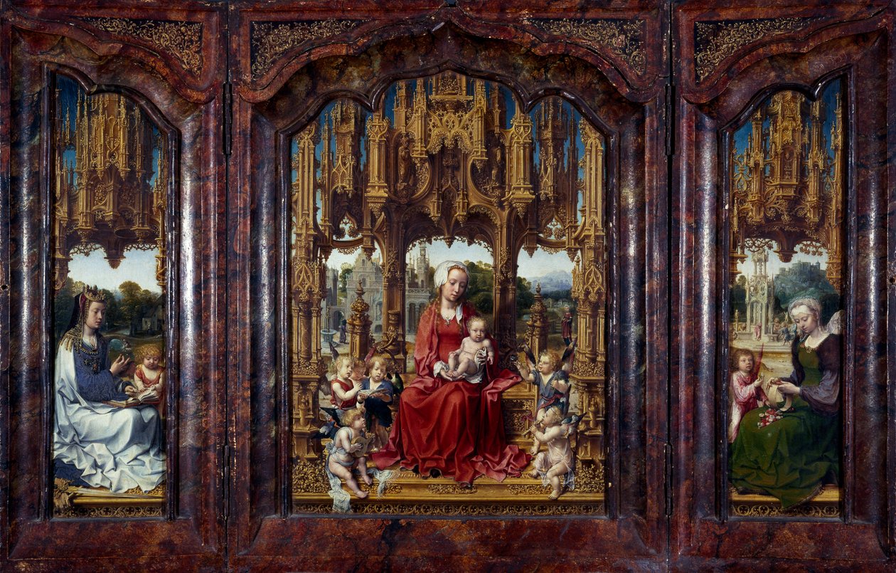Triptych Malvern od Jan (c.1472 c.1533) Gossaert