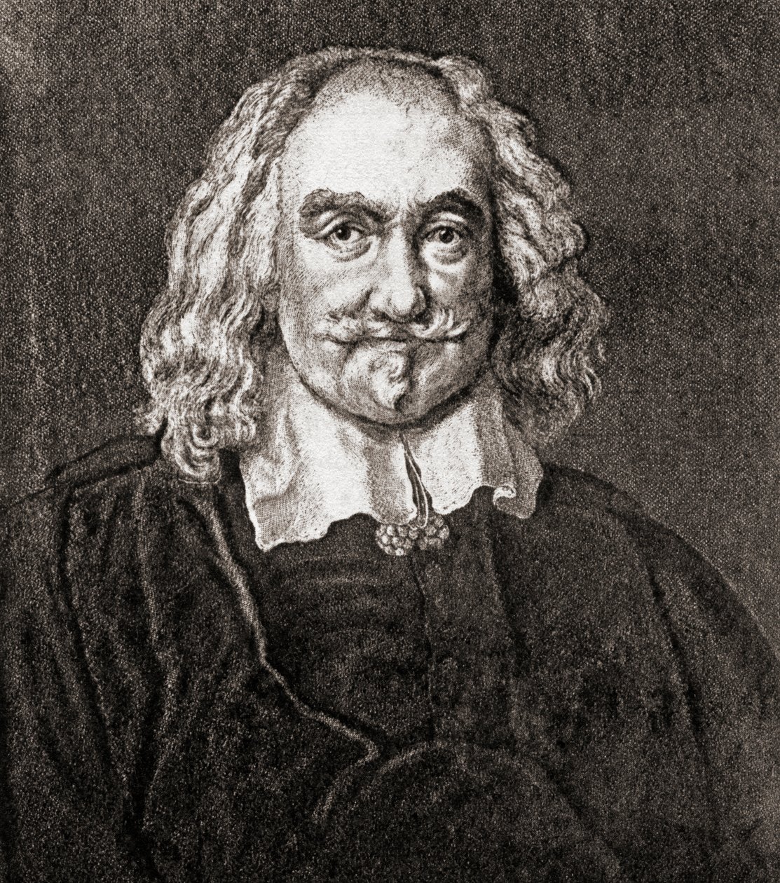 Thomas Hobbes z Malmesbury (rytina) od Jan Baptist (after) Jaspers