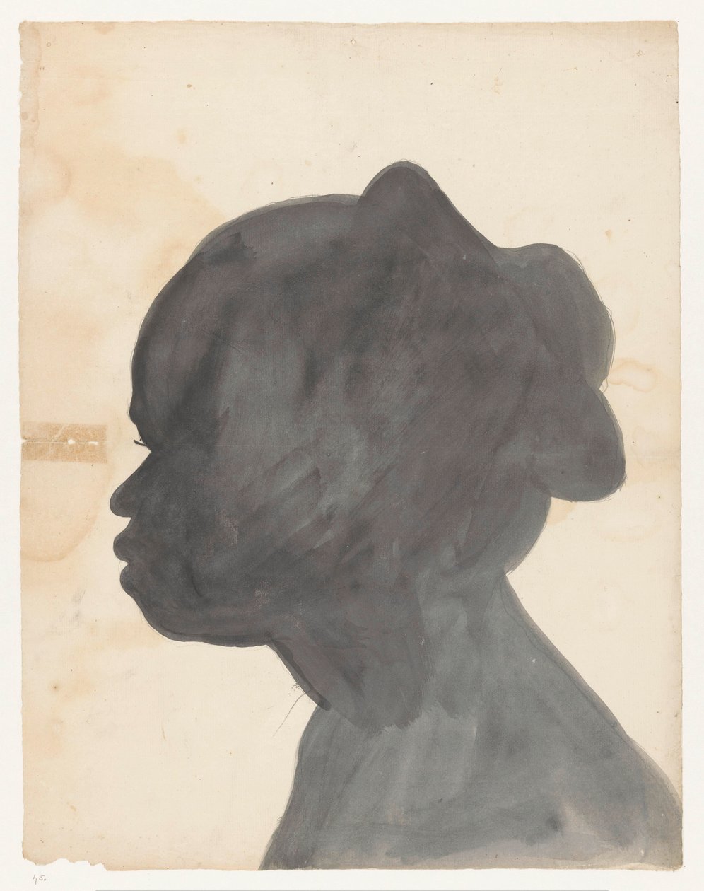 Silhouetportret van Sara od Jan Brandes