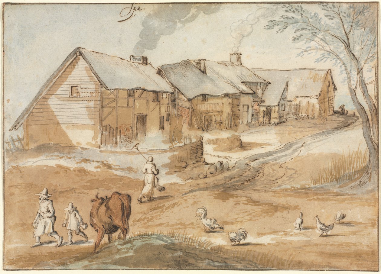 Pohled na lázně, c. 1619. od Jan Brueghel the Elder