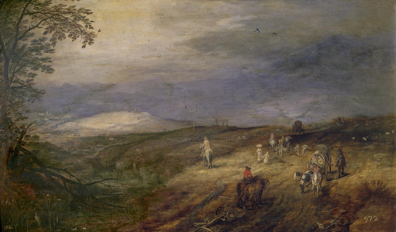 Lesní cesta od Jan Brueghel the Elder