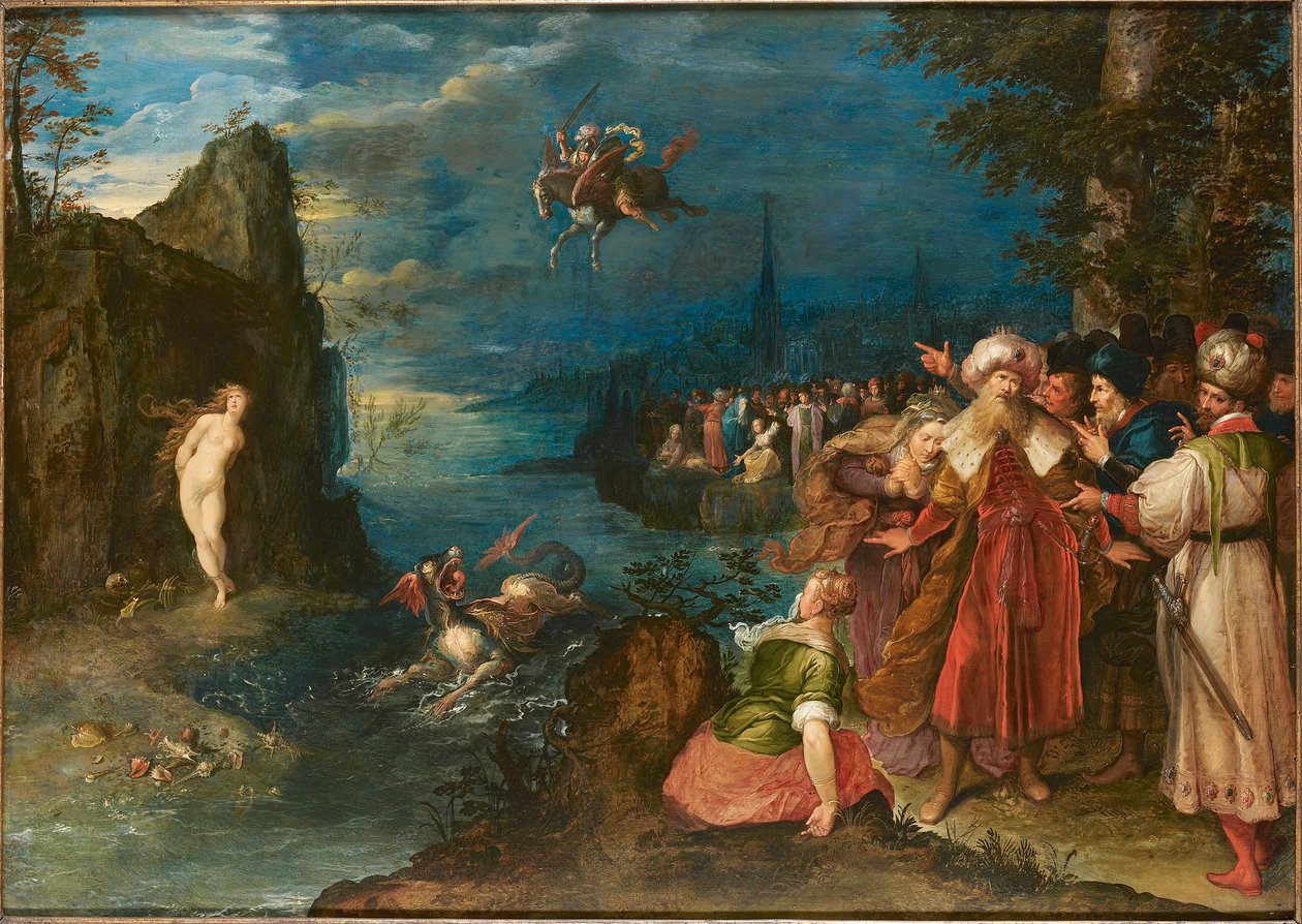 Perseus Freeing Andromeda, asi 1600-1610. od Jan Brueghel the Elder