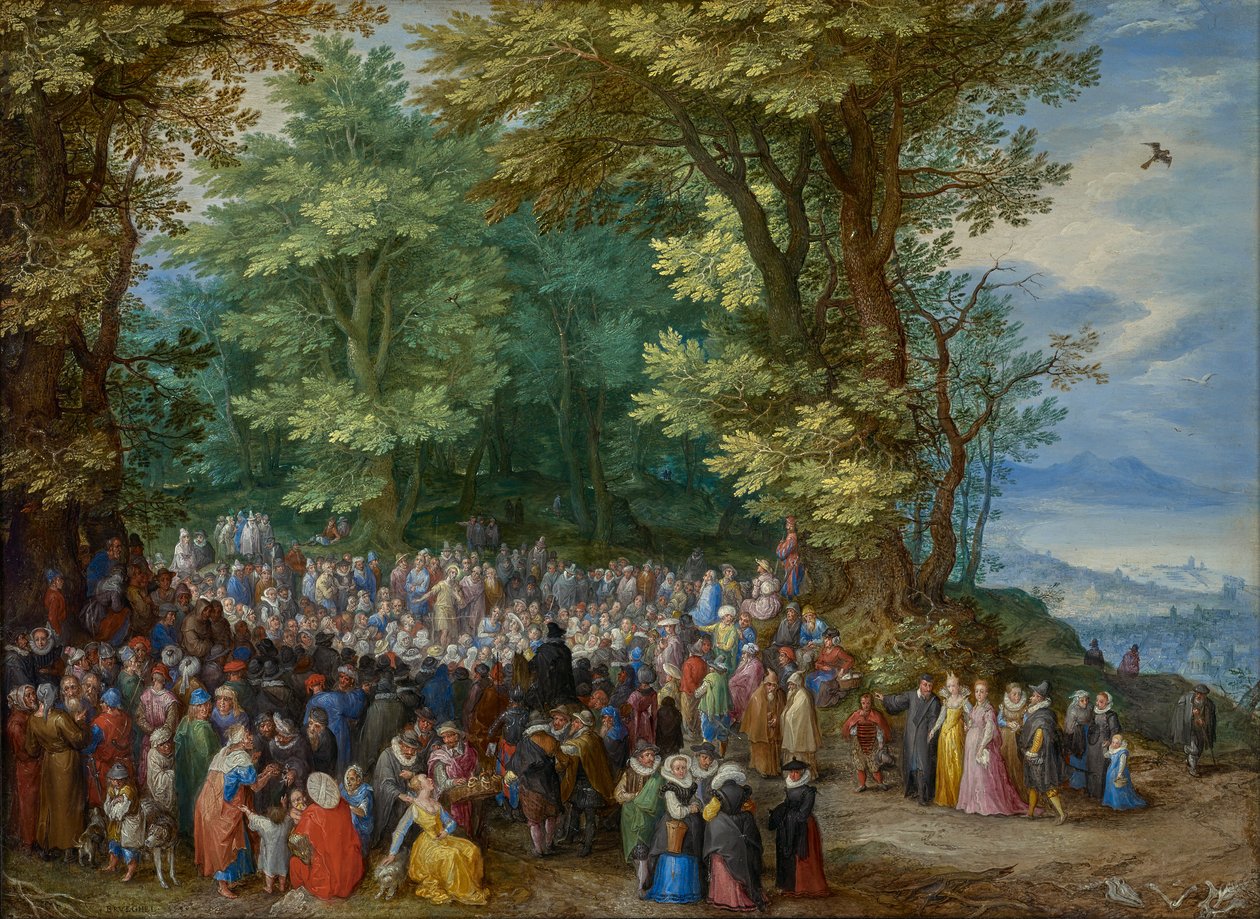 Kázání na hoře od Jan Brueghel the Elder