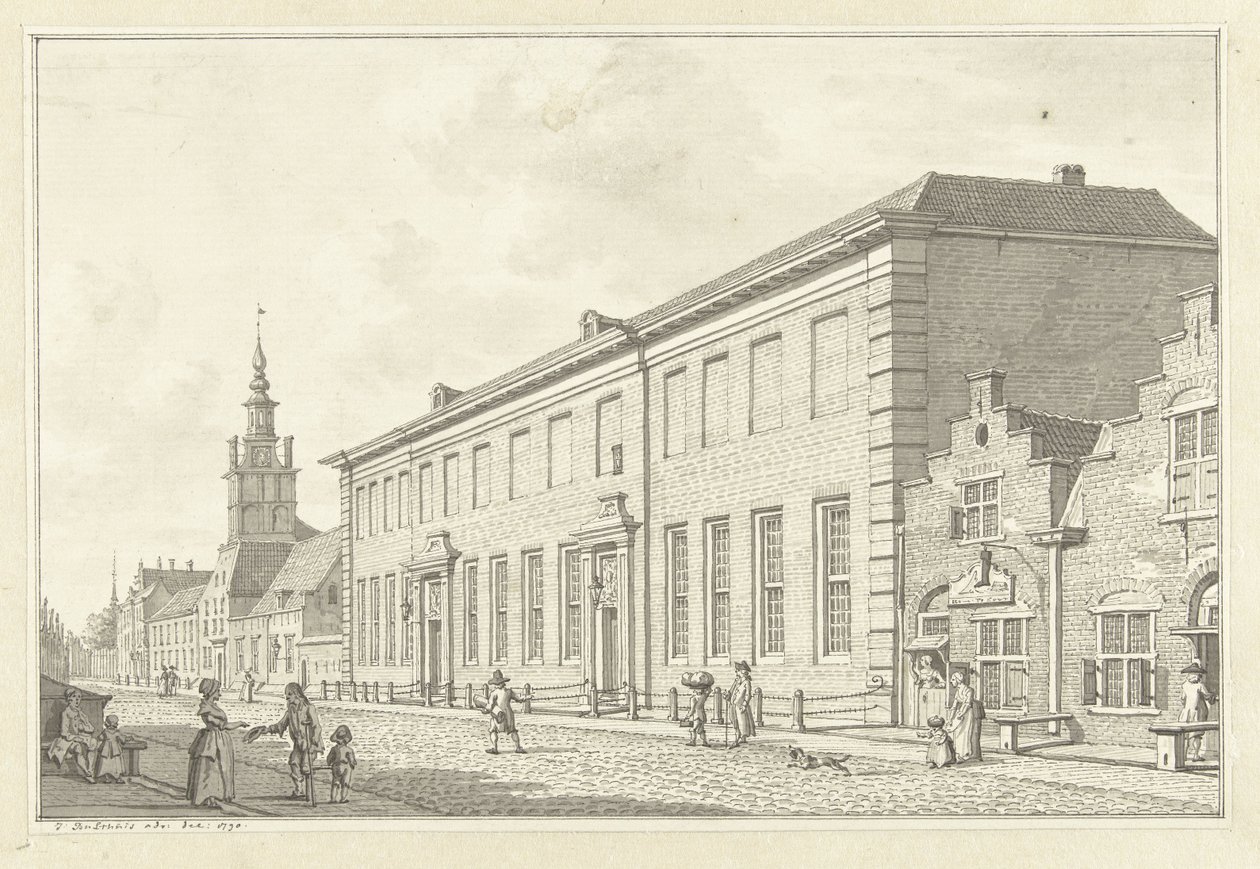 Dolhuis, Gasthuis a Oudevrouwenhuis v Rotterdamu od Jan Bulthuis