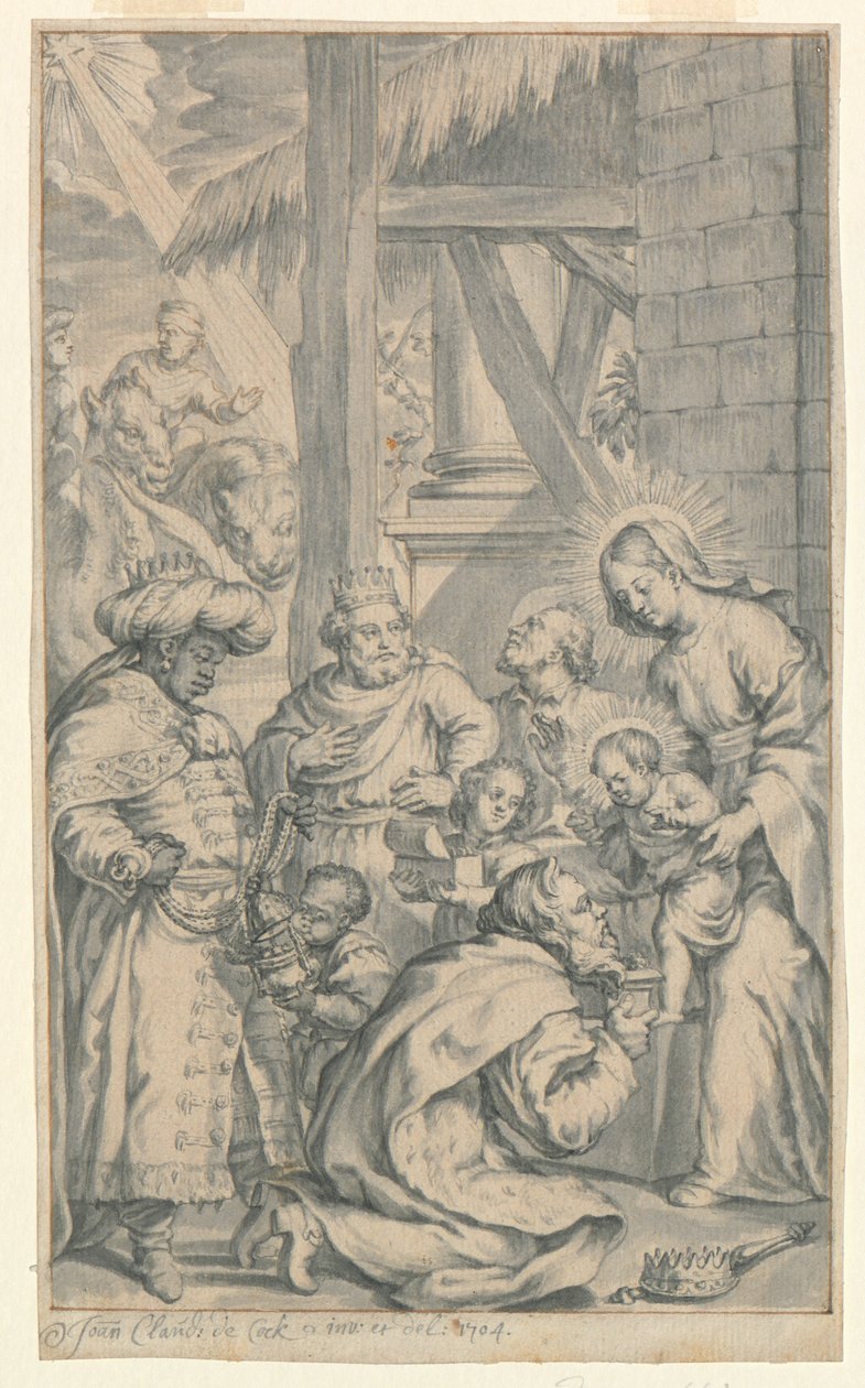 Klanění mudrců od Jan Claudius de Cock