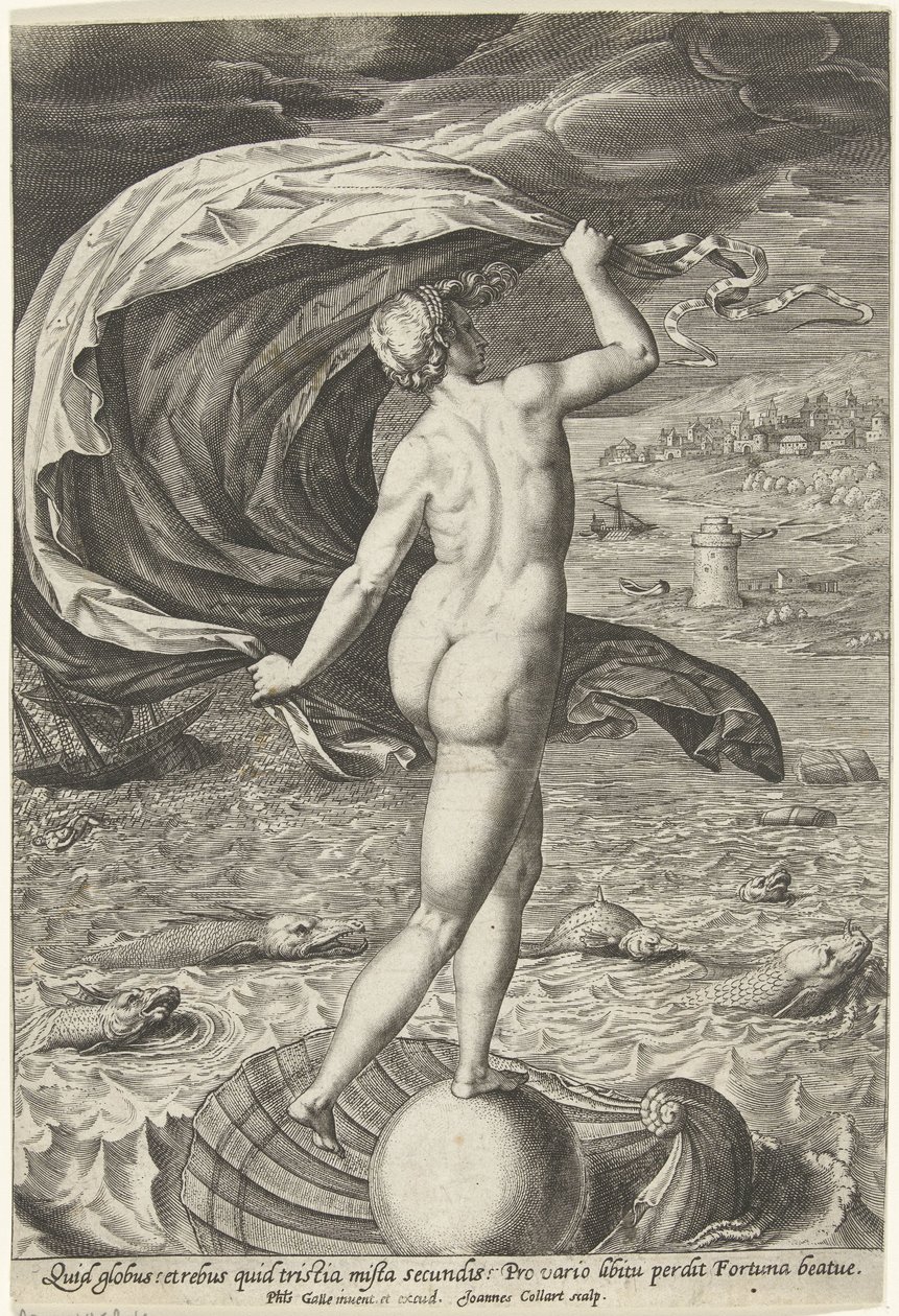 Fortuin (Fortuna) od Jan Collaert (II)