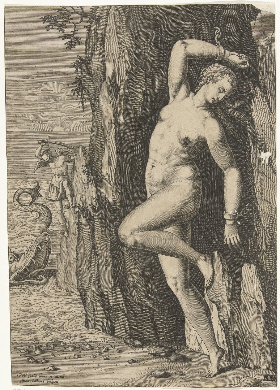 Perseus v Andromedě od Jan Collaert (II)