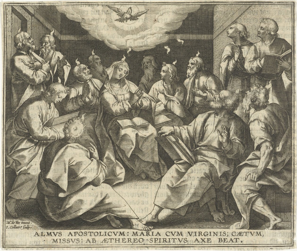 Vylití Ducha svatého od Jan Collaert (II)