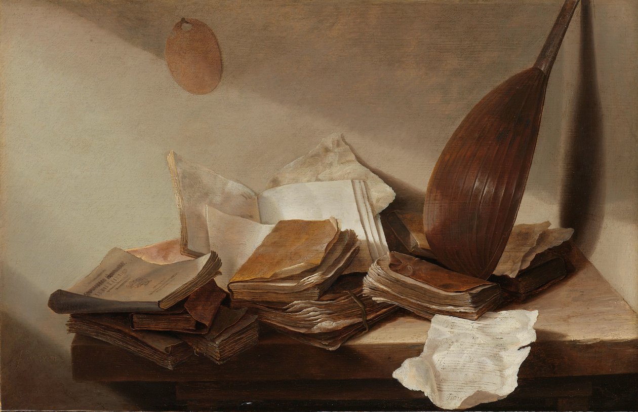 Zátiší s knihami od Jan Davidsz de Heem