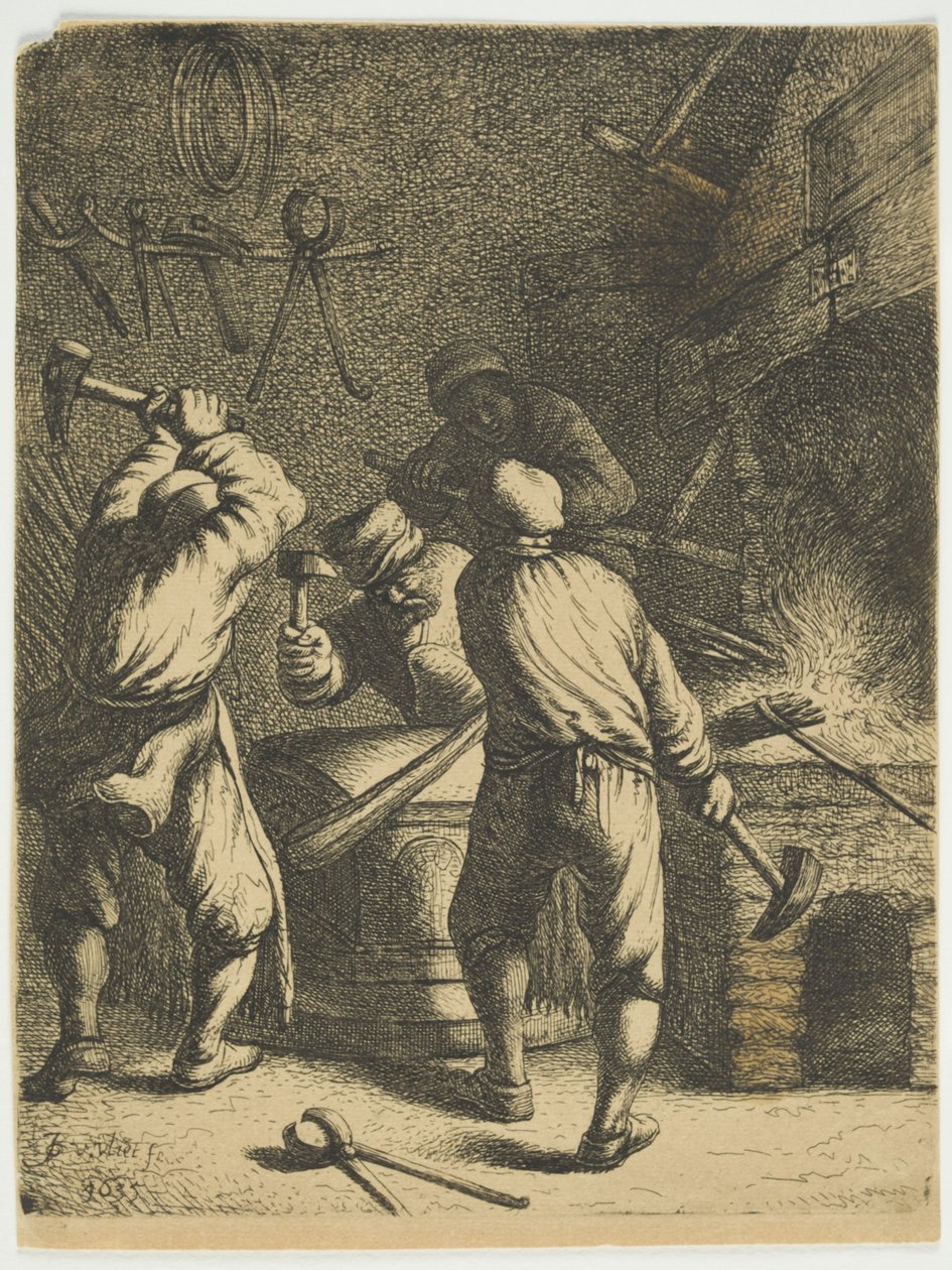The Forge, 1630-35 od Jan Georg van Vliet