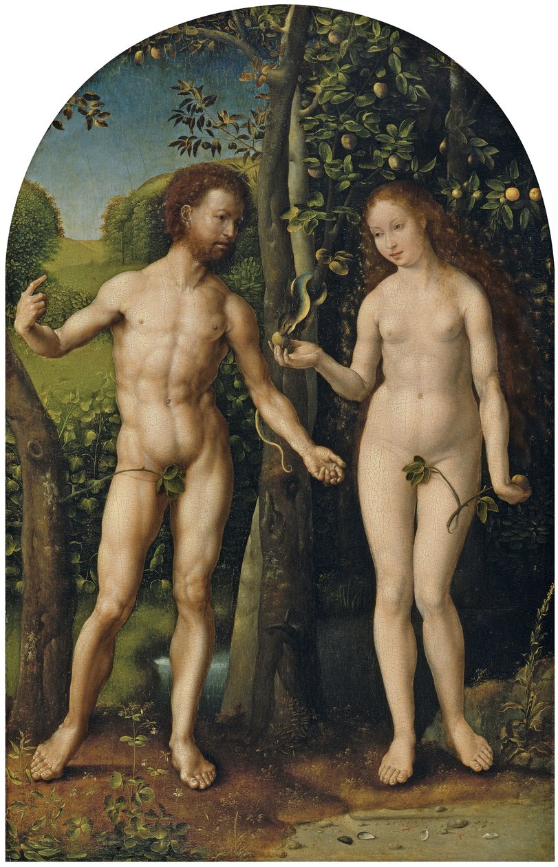Adam a Eva od Jan Gossaert