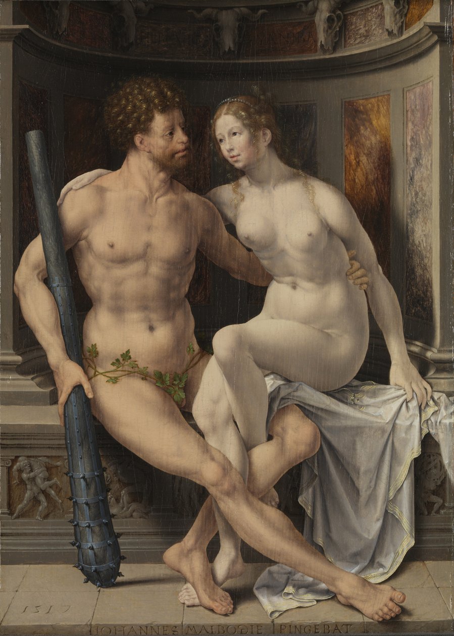 Hercules a Deianeira, 1517 (panel) od Jan Gossaert