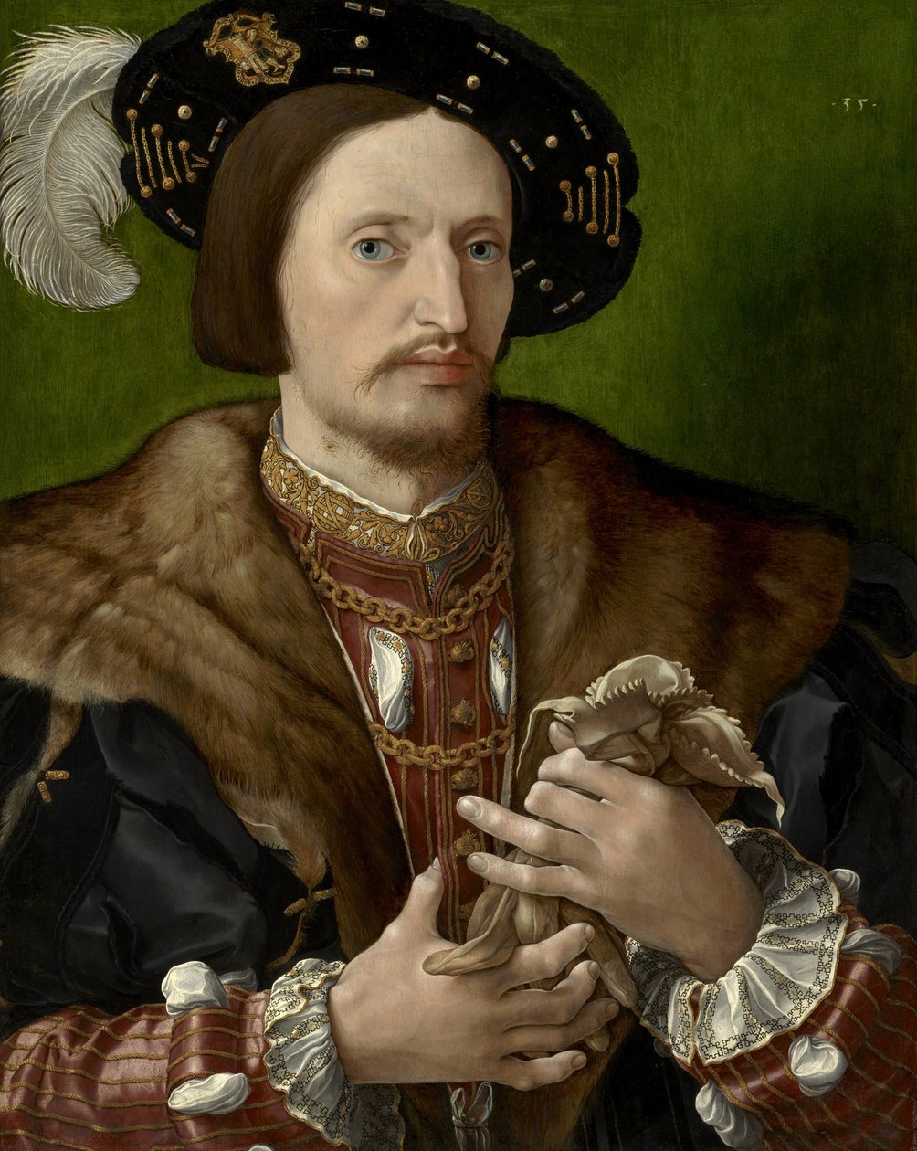 Portrét gentlemana, kolem roku 1530 od Jan Gossaert
