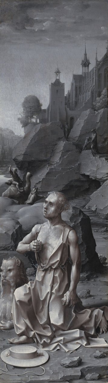 Saint Jerome Penitent [pravý panel] od Jan Gossaert