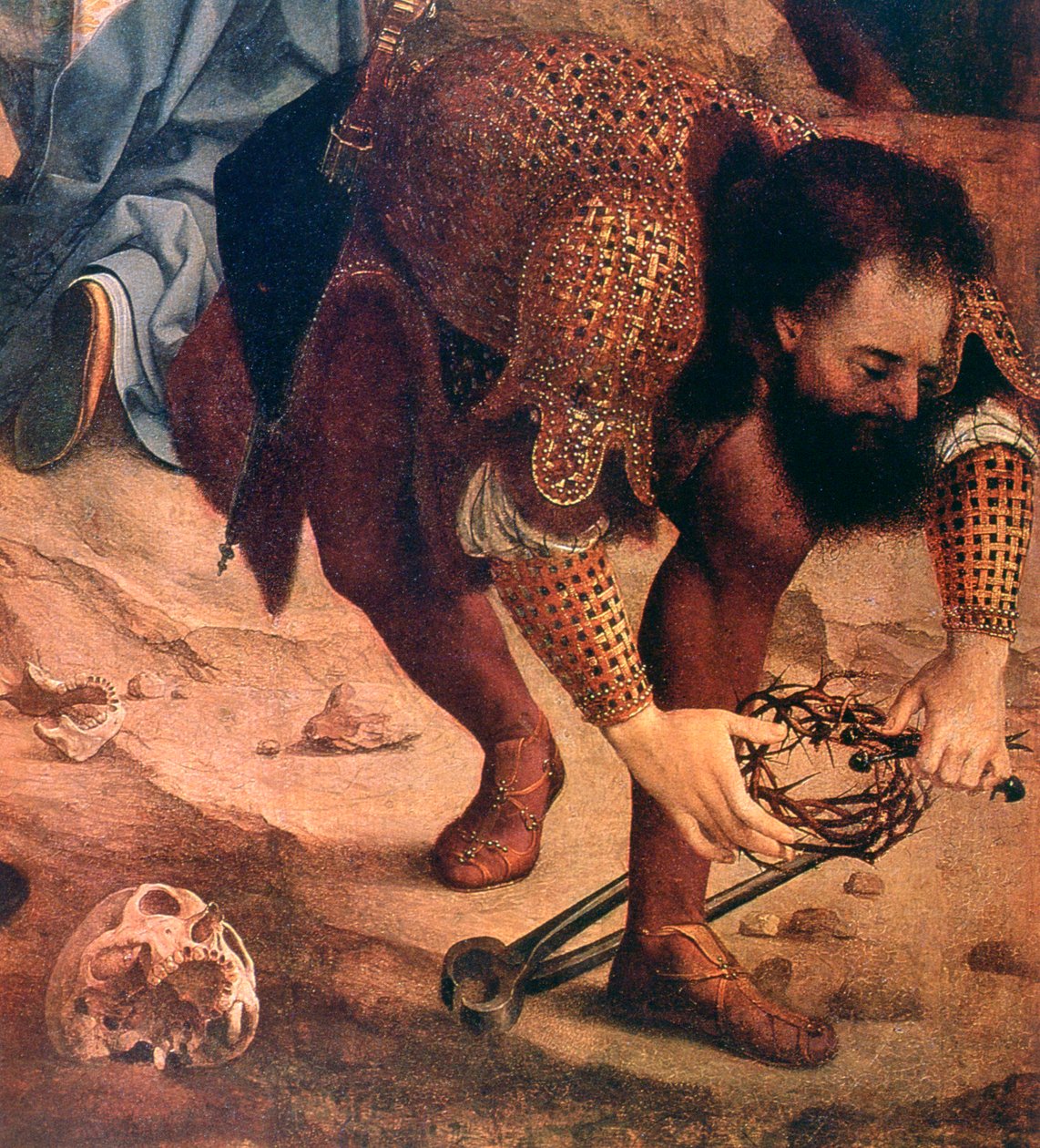 Detail sestupu z kříže, c1520 od Jan Gossaert