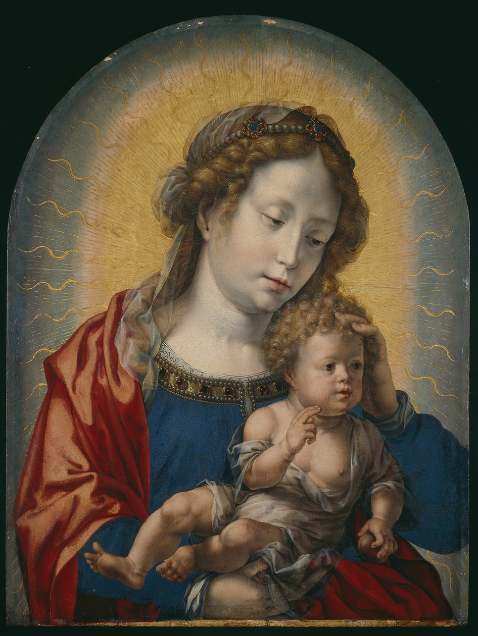 Panna a dítě, c. 1520. od Jan Gossaert