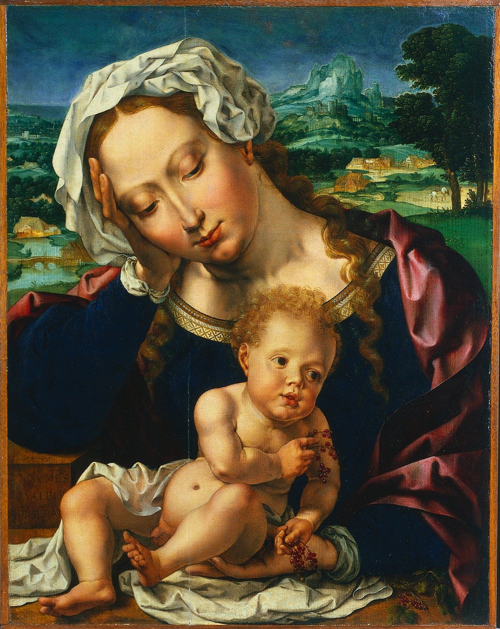 Panna a dítě v krajině, 1531. od Jan Gossaert