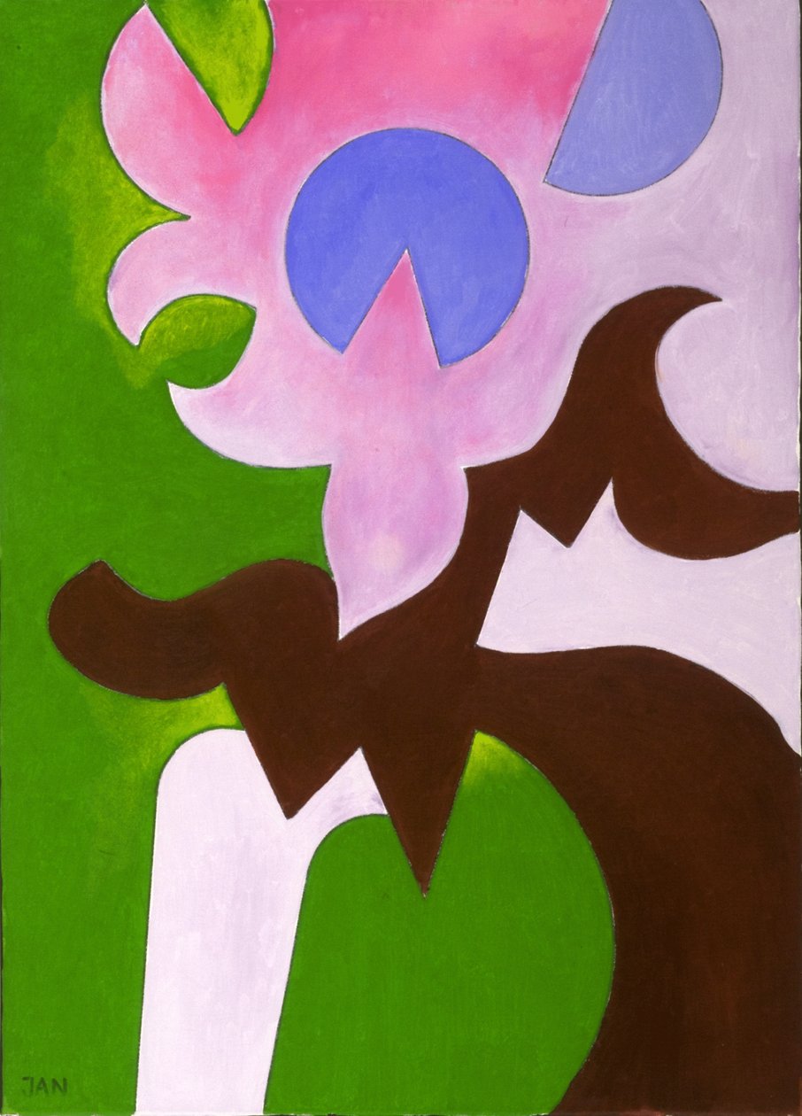 Green-Brown-Rose, 2009 (olej na plátně) od Jan Groneberg