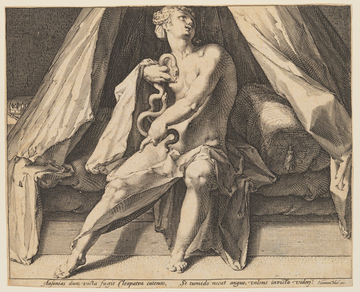 Kleopatra od Jan Harmensz. Muller