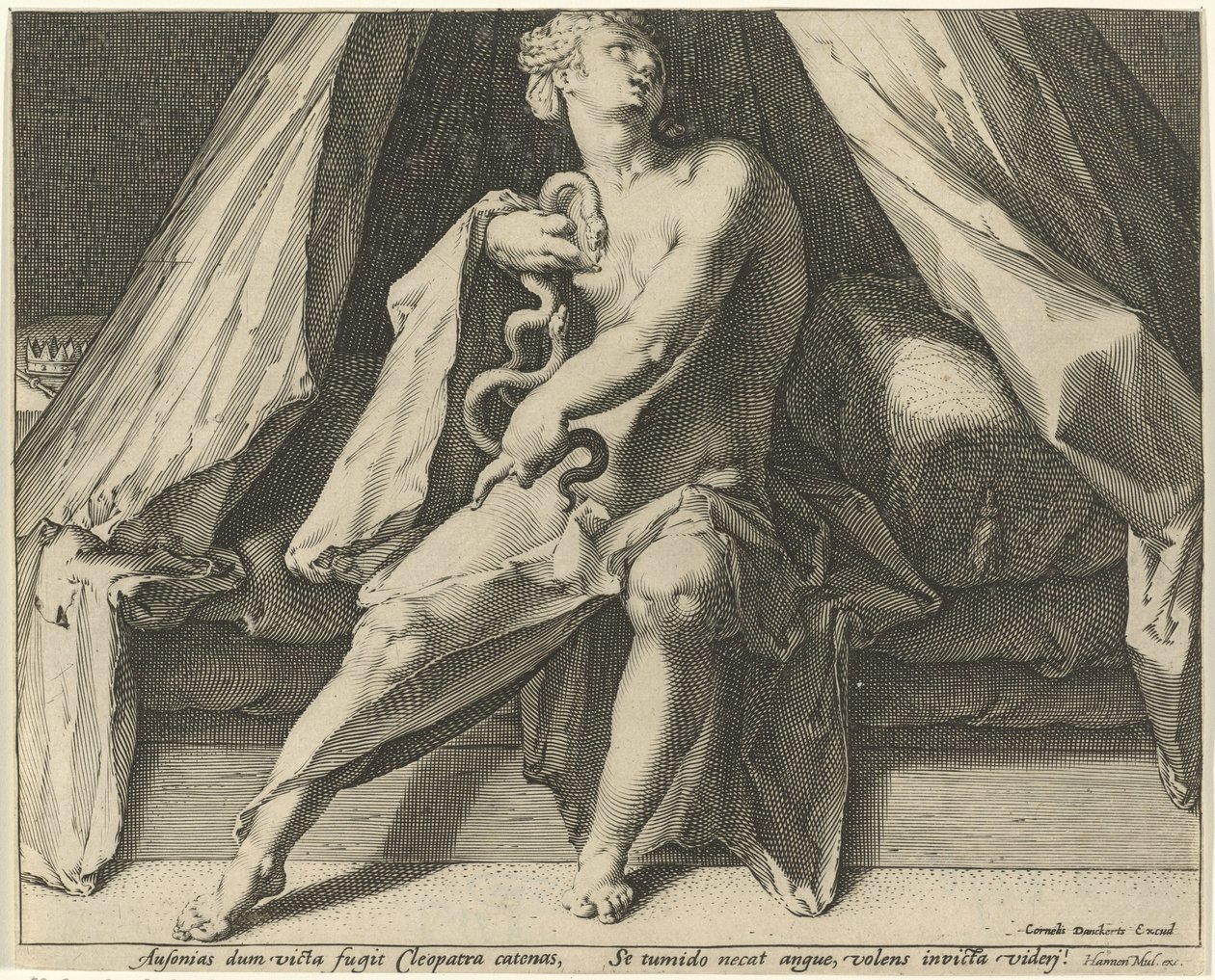 Smrt Kleopatry od Jan Harmensz. Muller