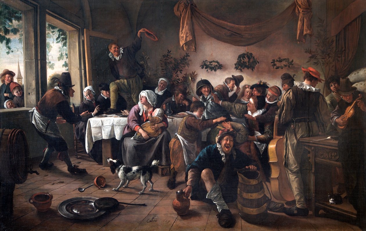 Svatební večírek od Jan Havicksz. Steen