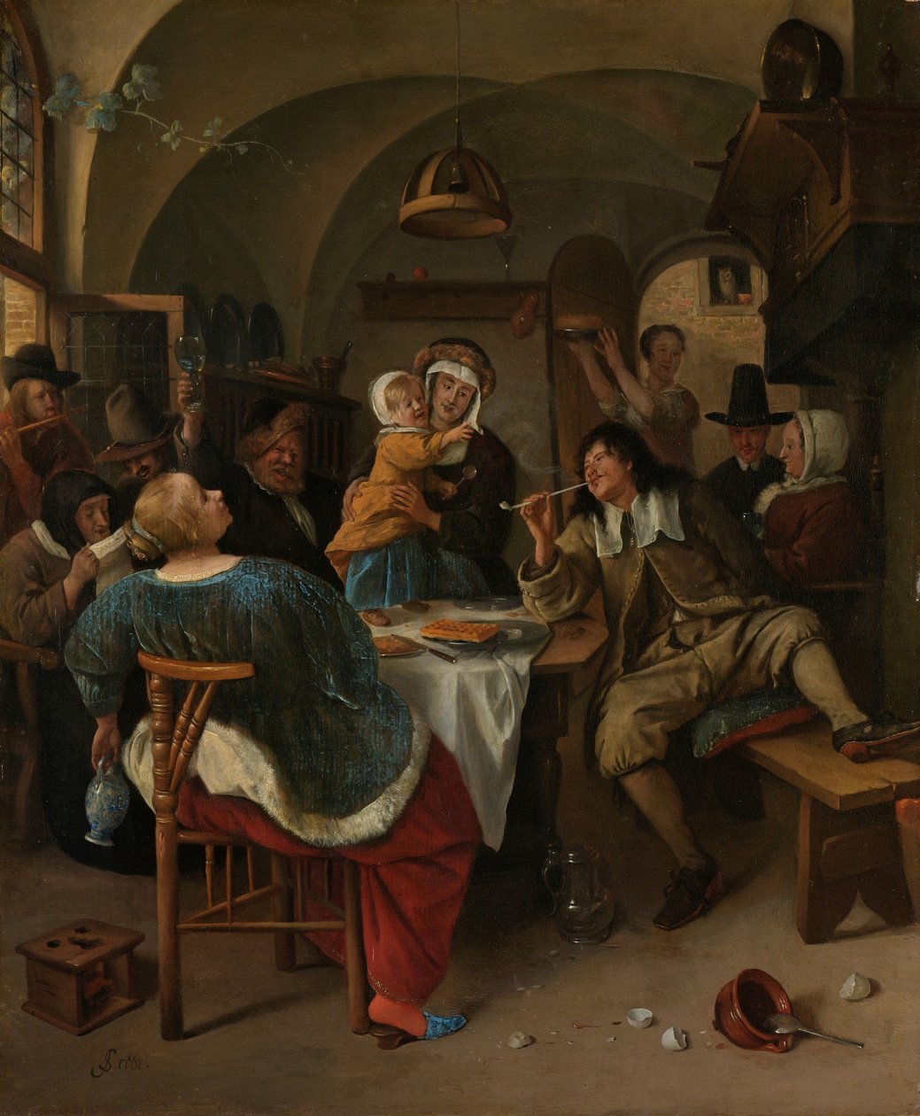 Rodinná scéna od Jan Havicksz. Steen